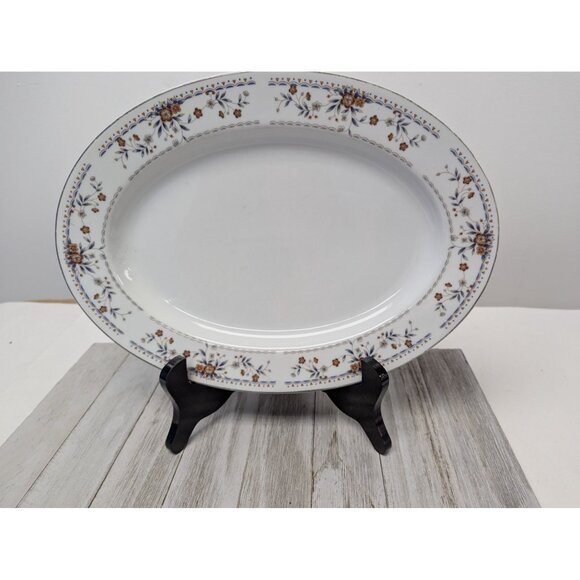 Claremont by Wade Sone Fine Porcelain China Oval Serving Platter 12 3/8" - Picture 1 of 9